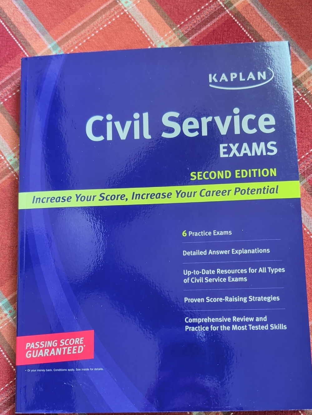 Kaplan Civil Service Exams Prep Book - Blue with Lime Accent